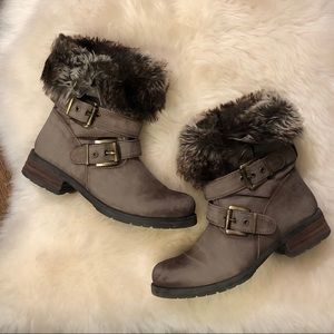 Steve Madden fur boots